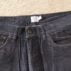 J.Crew Vintage Slim Straight Grey Corduroys
